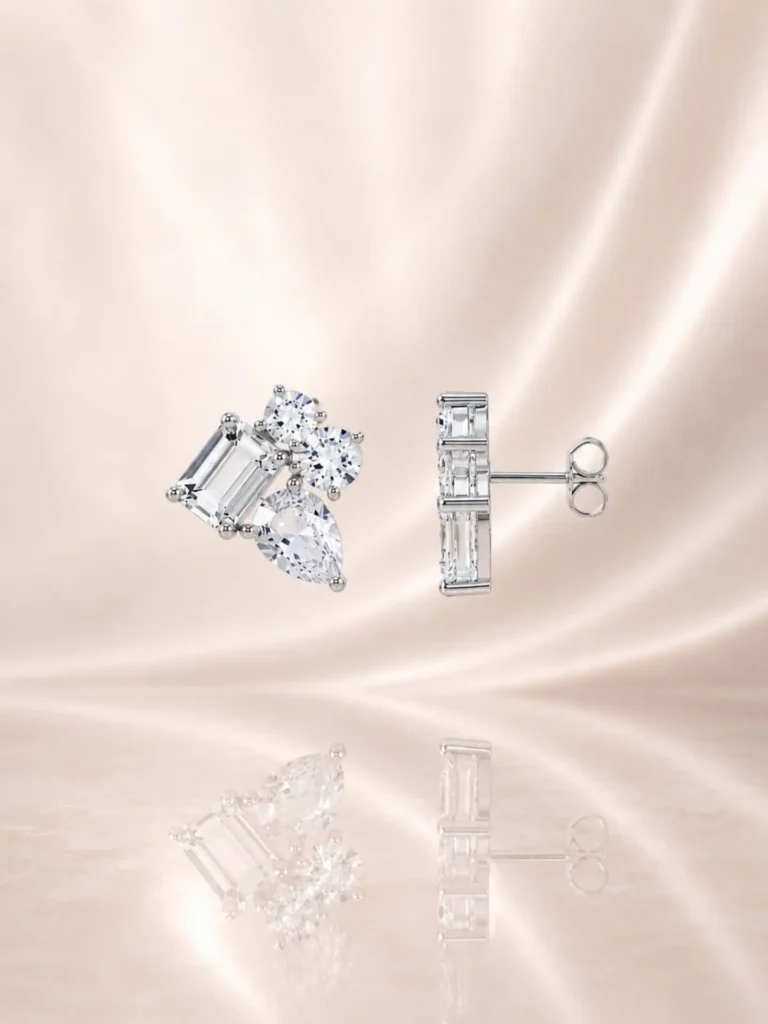 עגילי קיילי – Kylie Cluster Earrings