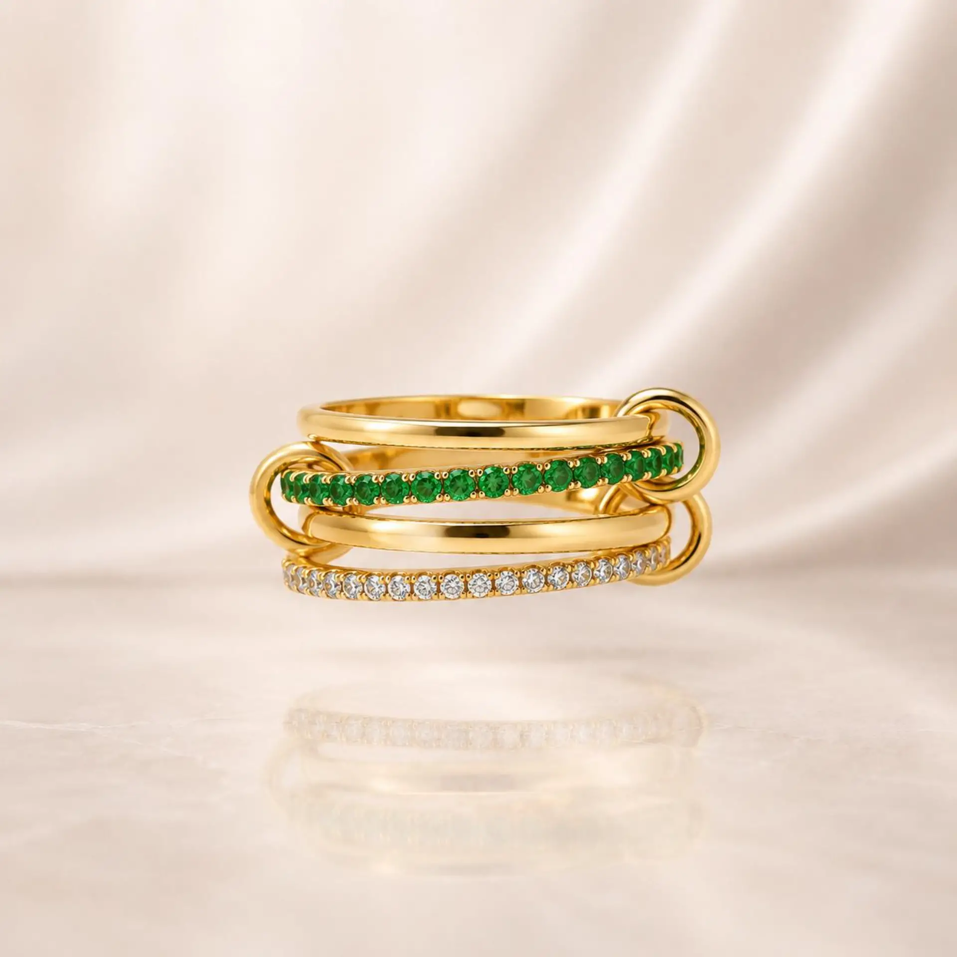 טבעת אליזבת – Elizabeth Stacked Ring – תמונה 3
