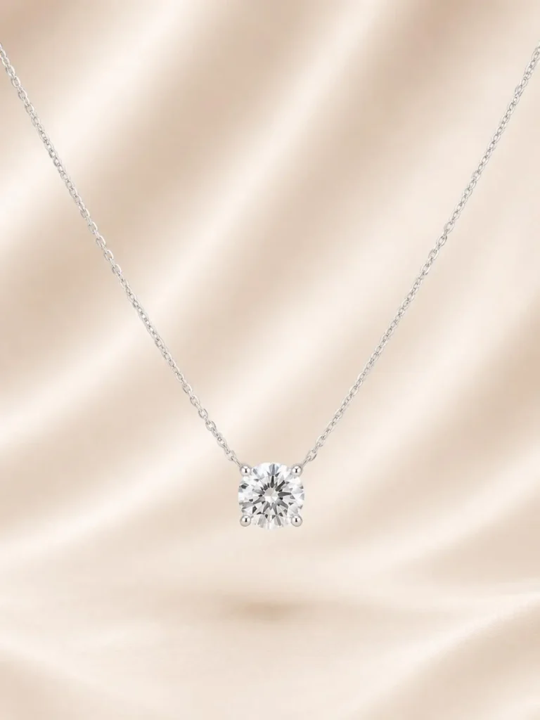 שרשרת ראונד – Round Solitaire Necklace